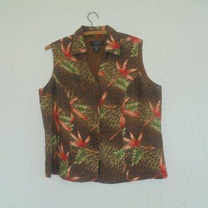 Silkland Vest 1x Leopard print